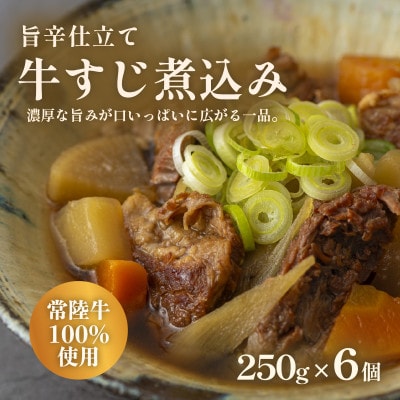 常陸牛　牛すじ煮込み　250g×6個
