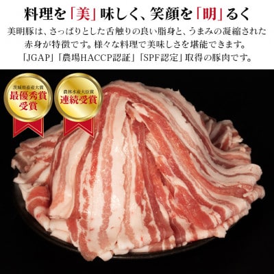 美明豚 バラスライス 1.4kg