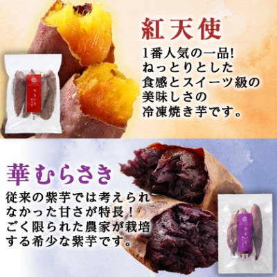 蔵出し焼き芋かいつか 冷凍焼き芋食べ比べ3種セット計2kg 茨城県産さつまいもを使用した冷凍焼き芋