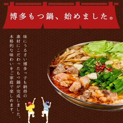 味付もつ鍋セット 濃縮醤油味 10人前(遠賀町)