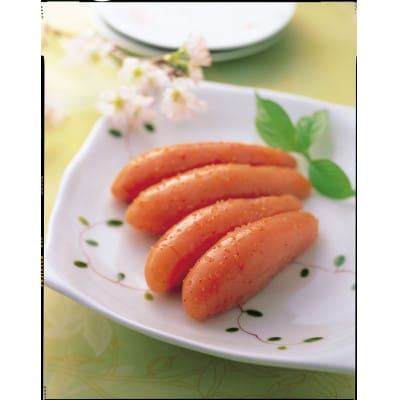 かねふく 〈無着色〉辛子明太子(一本物)400g(遠賀町)