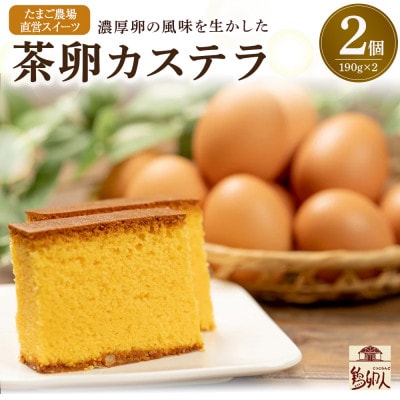 たまご農場直営スイーツ!こだわり卵のカステラ 2個セット(190g×2個)　Gbn-64　冷凍