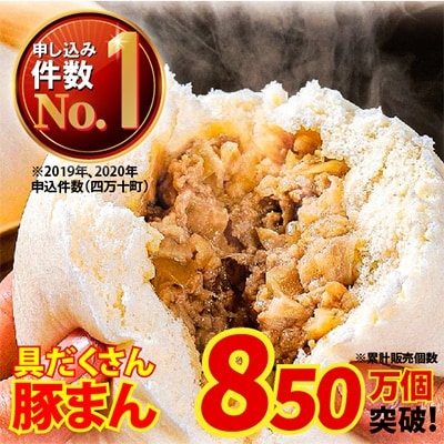 2022年11月発送開始『定期便』四万十産ブランド豚のみ使用! あぐり窪川の具だくさん豚まん全12回