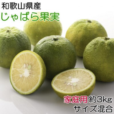 和歌山県産じゃばら果実約3kg (ご家庭用)(古座川町)