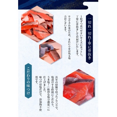 骨なし 無添加 銀シャケ 切身 50g × 28枚 (4枚入り7セット)