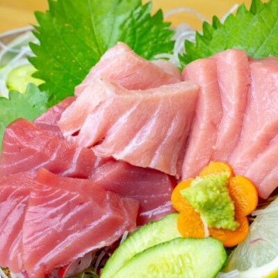 【訳あり】農林水産祭天皇杯受賞団体 本マグロ 3点セット 計400g(冷凍真空パック)