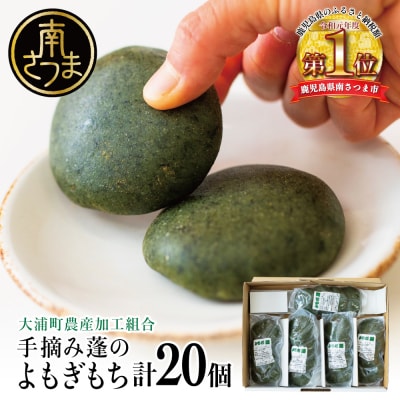 【鹿児島の郷土菓子】手摘み よもぎ餅 4個×5袋 計20個