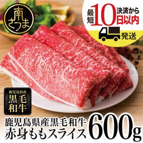 【鹿児島県産】黒毛和牛 赤身 もも スライス 600g ★最短発送★ すき焼き 冷凍 スターゼン