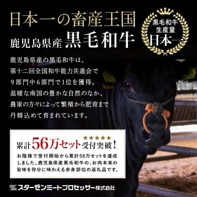 【鹿児島県産】黒毛和牛 赤身 もも スライス 600g すき焼き 冷凍 スターゼン