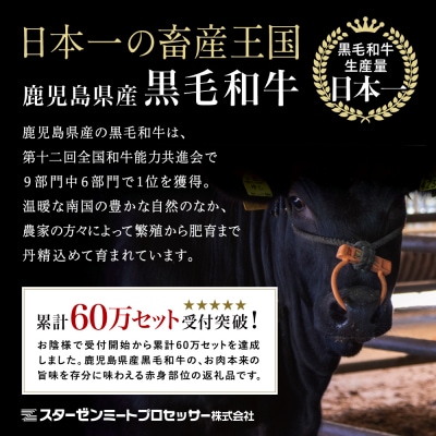 【鹿児島県産】黒毛和牛 赤身 もも スライス 600g すき焼き 冷凍 スターゼン