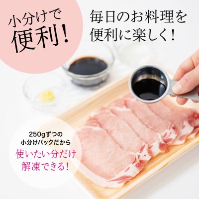【鹿児島県産】豚肉3種 3kg(250g×12パック)肩ロースしゃぶしゃぶ 生姜焼き用 バラスライス