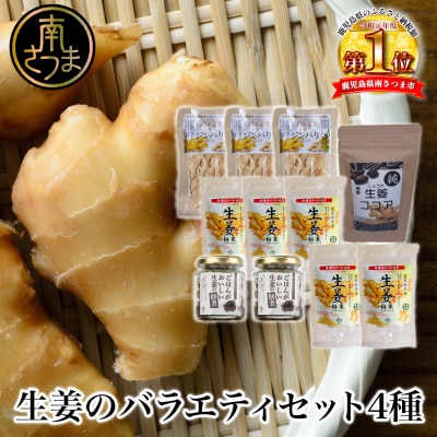 【健康習慣】生姜のバラエティセット 4種