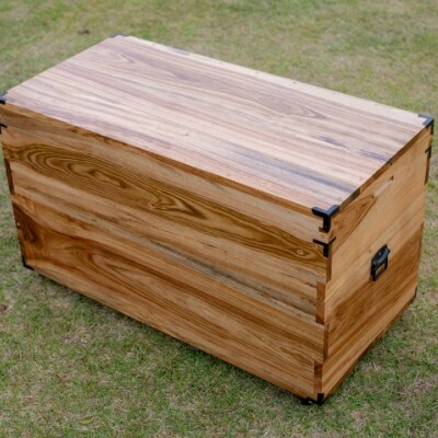 【家具職人が天然木で作りあげた】衣装箱(楠・桐) 市耒家具店 南さつま市