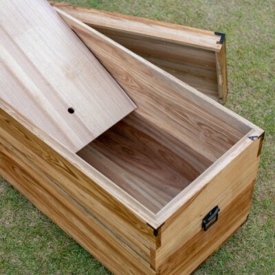 【家具職人が天然木で作りあげた】衣装箱(楠・桐) 市耒家具店 南さつま市