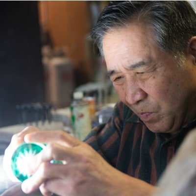 【伝統工芸 職人の技】薩摩切子 腕時計