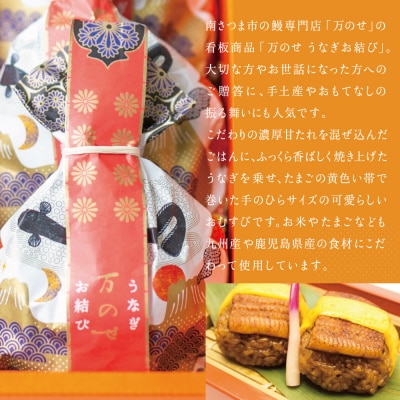 【お歳暮ギフト】 鹿児島県産 鰻 うなぎ専門店「万のせ」 うなぎ蒸しお結び9個