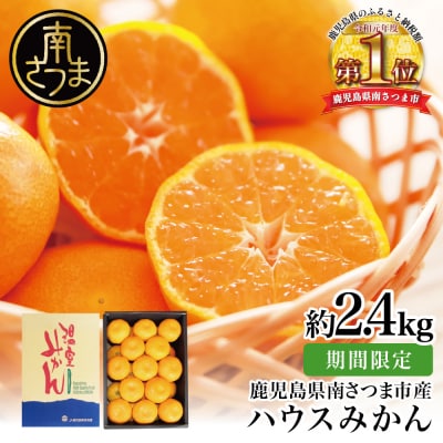 【7月～8月発送】ハウスみかん 約2.4kg(化粧箱入り) 柑橘 フルーツ 果物