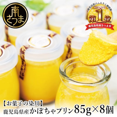 鹿児島県産 かぼちゃプリン 85g×8個 お菓子の染川 洋菓子 パンプキン スイーツ 南さつま市