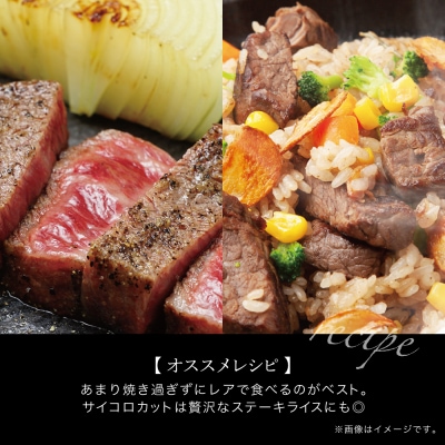 【鹿児島県産】A4等級以上黒毛和牛ヒレステーキ2種480g (ステーキカット・サイコロカット)
