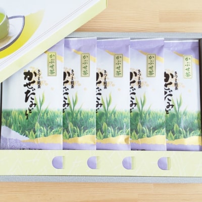 【鹿児島県産緑茶】かぶせ茶 かせだみどり(80g×5袋) 茶葉 5本セット 贈答 ギフト