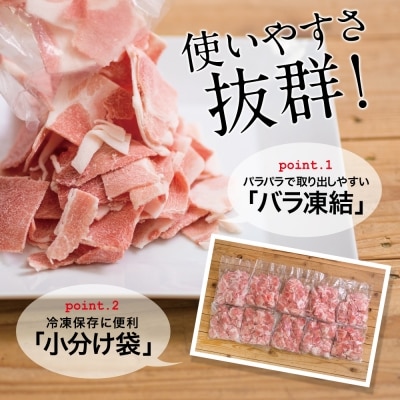 鹿児島県産 豚こま切れ 計5kg(小分け500g×10袋)国産 細切れ 小分け 冷凍