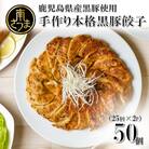 【鹿児島県産】手作り本格黒豚餃子 50個 (25個×2P)