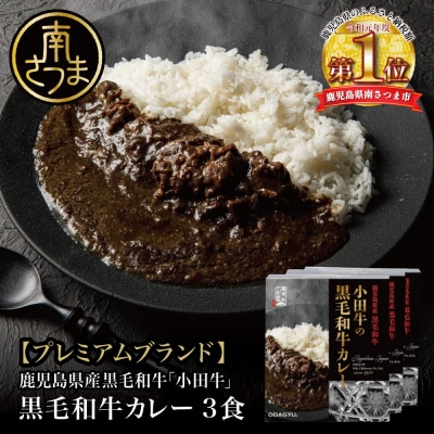 【プレミアムブランド】鹿児島県産黒毛和牛「小田牛」 黒毛和牛カレー 3食(200g×3)