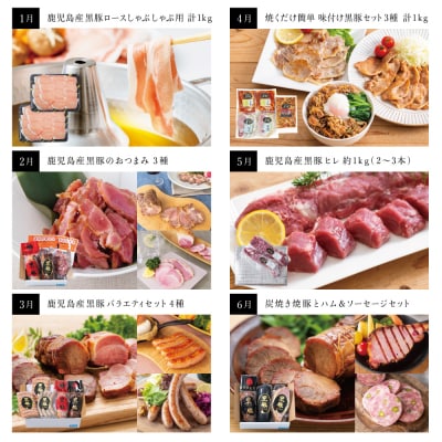 【毎月届く定期便】黒豚のプロフェッショナル「コワダヤ」の厳選黒豚味わい尽くしコース(全12回)
