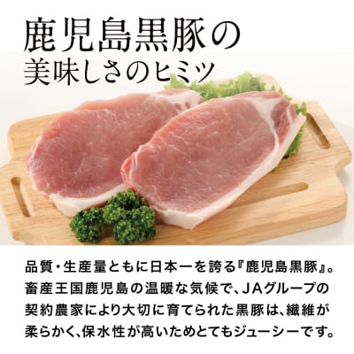 【JA食肉かごしまの定期便 全4回】ブランド黒豚「かごしま黒豚」 お肉とお惣菜の定期便