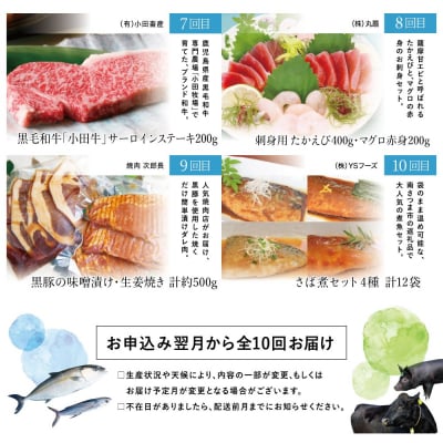 【定期便】海幸山幸どきどき定期便(全10回)