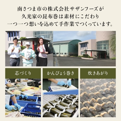 【冬季限定】薩摩久光家 昆布巻詰合せ 3種(黒豚・紅鮭・鯖) 正月 おせち