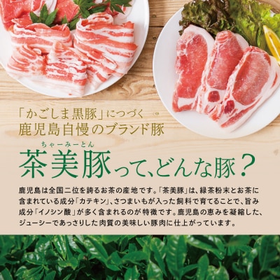 鹿児島県産 茶美豚 しゃぶしゃぶ用 3種食べ比べセット 計900g(300g×3P)