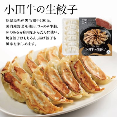 【訳あり】鹿児島県産黒毛和牛「小田牛」 牛肉100%使用の餃子72個(12個×6P) ぎょうざ 惣菜