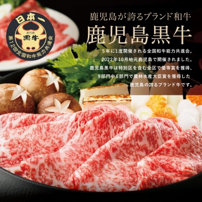 ブランド黒毛和牛「鹿児島黒牛」リブローススライスセット 計700g 期間・数量限定!