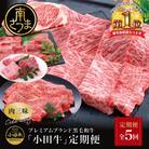 【全5回】プレミアムブランド「小田牛」定期便 [肉三昧]  鹿児島県産 黒毛和牛