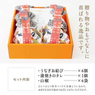 【お歳暮ギフト】鹿児島県産 鰻 万のせうなぎお結び6個