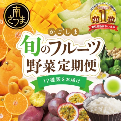 【定期便 全12回】旬のフルーツ・野菜定期便 (12種類) 鹿児島県産
