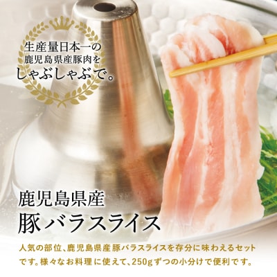 【鹿児島県産】豚バラスライス 250g×8P 計2kgセット