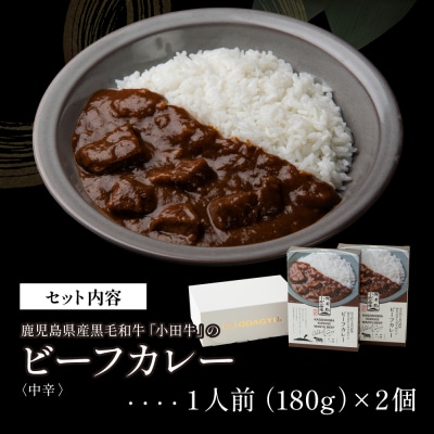 【プレミアムブランド】鹿児島県産黒毛和牛「小田牛」ビーフカレー 2個(180g×2)