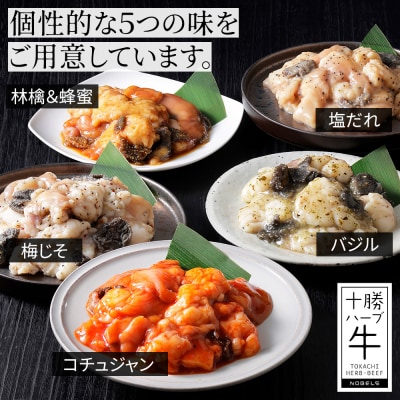 十勝ハーブ牛 国産 ホルモン ミックス 計1kg 味付き 小分け 200g×5種 牛肉 焼肉