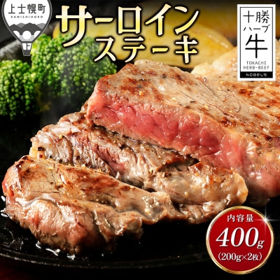 十勝ハーブ牛 サーロイン ステーキ 計400g(200g×2枚) 北海道産 牛肉 赤身