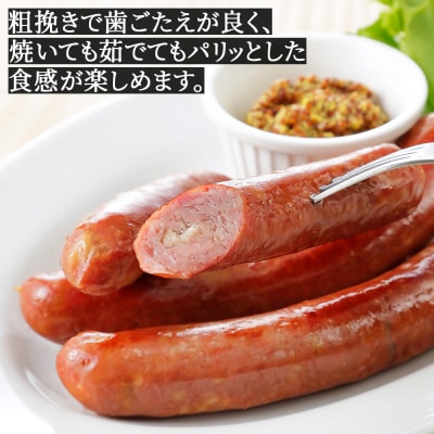 十勝しんむら牧場 放牧豚のソーセージとハンバーグセット 計1380g 北海道産 冷凍