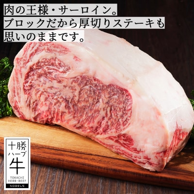 十勝ハーブ牛 サーロイン ヒレ ブロック セット 計3kg 北海道産 牛肉 赤身