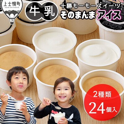 十勝もーもースイーツ 牛乳そのまんまアイス&コーヒー 80ml×24個 北海道 アイスミルク