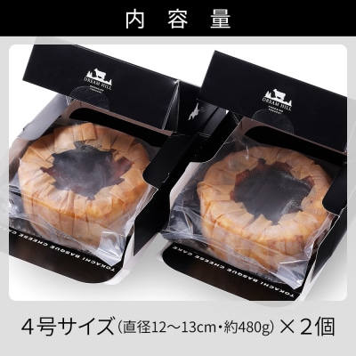 十勝バスクチーズケーキ 4号×2個 北海道 お菓子 洋菓子 スイーツ ケーキ チーズケーキ