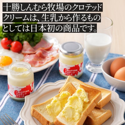 十勝しんむら牧場 無塩 クロテッドクリーム 100g×3個 北海道 放牧牛乳使用