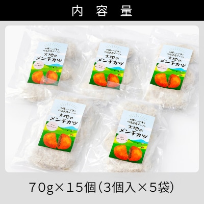 十勝ハーブ牛と北海道産ポークの大地のメンチカツ 70g×15個 国産 メンチカツ