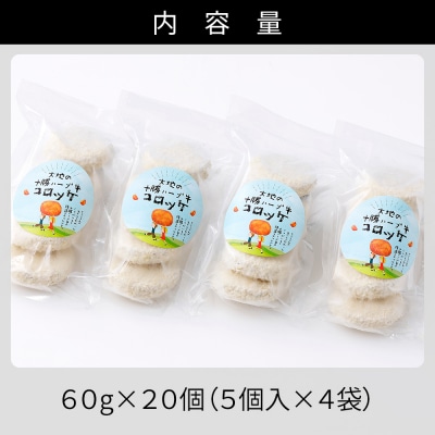 大地の十勝ハーブ牛コロッケ 60g×20個 国産 お惣菜 おかず コロッケ
