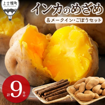 北海道産 越冬 インカのめざめ メークイン ごぼう セット 計9kg 上士幌町 西原農場 野菜