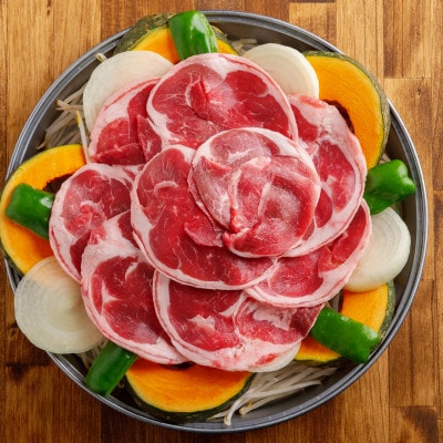 【厚さ3種類/食べ比べ/丸スライス】『ラムスライス』550g×3　1.65kg【簡易鍋付】